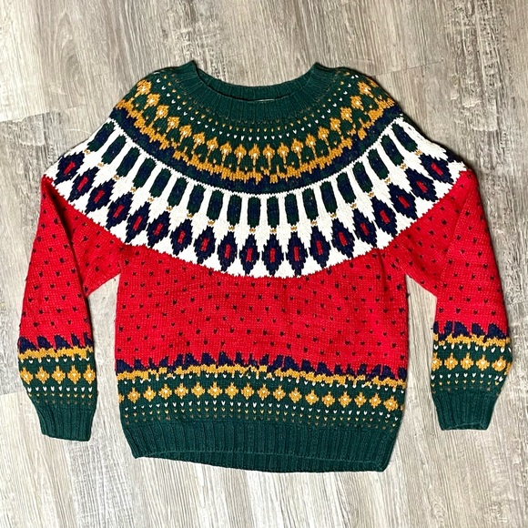 Vintage 1990s Melbourne Country Clothing Company Hand Knit Chunky Knit Sweater - Picture 6 of 16